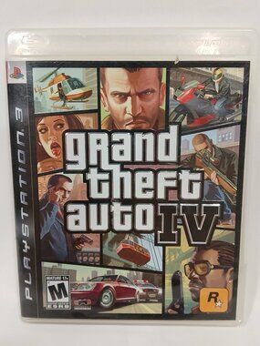 Grand Theft Auto IV (PlayStation 3, 2008) - Original Box & Disc Only